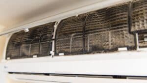 Dirty mini-split ac filter