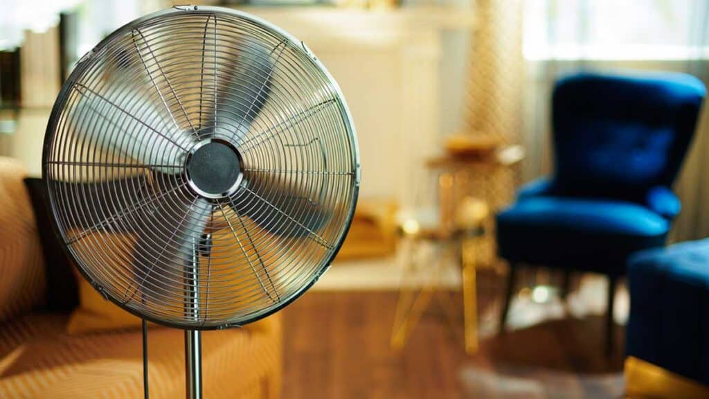 Fans are an extra help in cooling rooms.